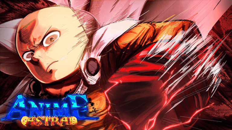 Official Anime Astral Simulator artwork with a powerful fighter in motion
